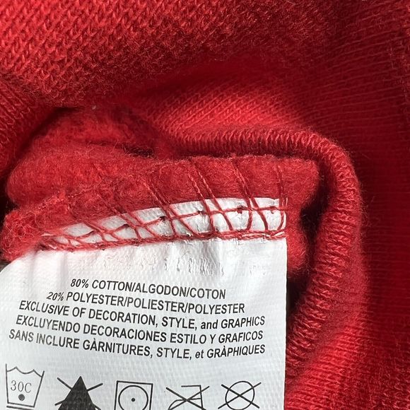 Chicago Blackhawks Sweatshirt Hoodie Womens Small NHL Graphic Print Red - Picture 8 of 9